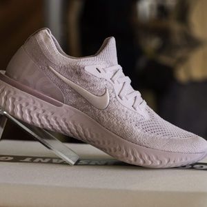 pink nike epic react flyknit